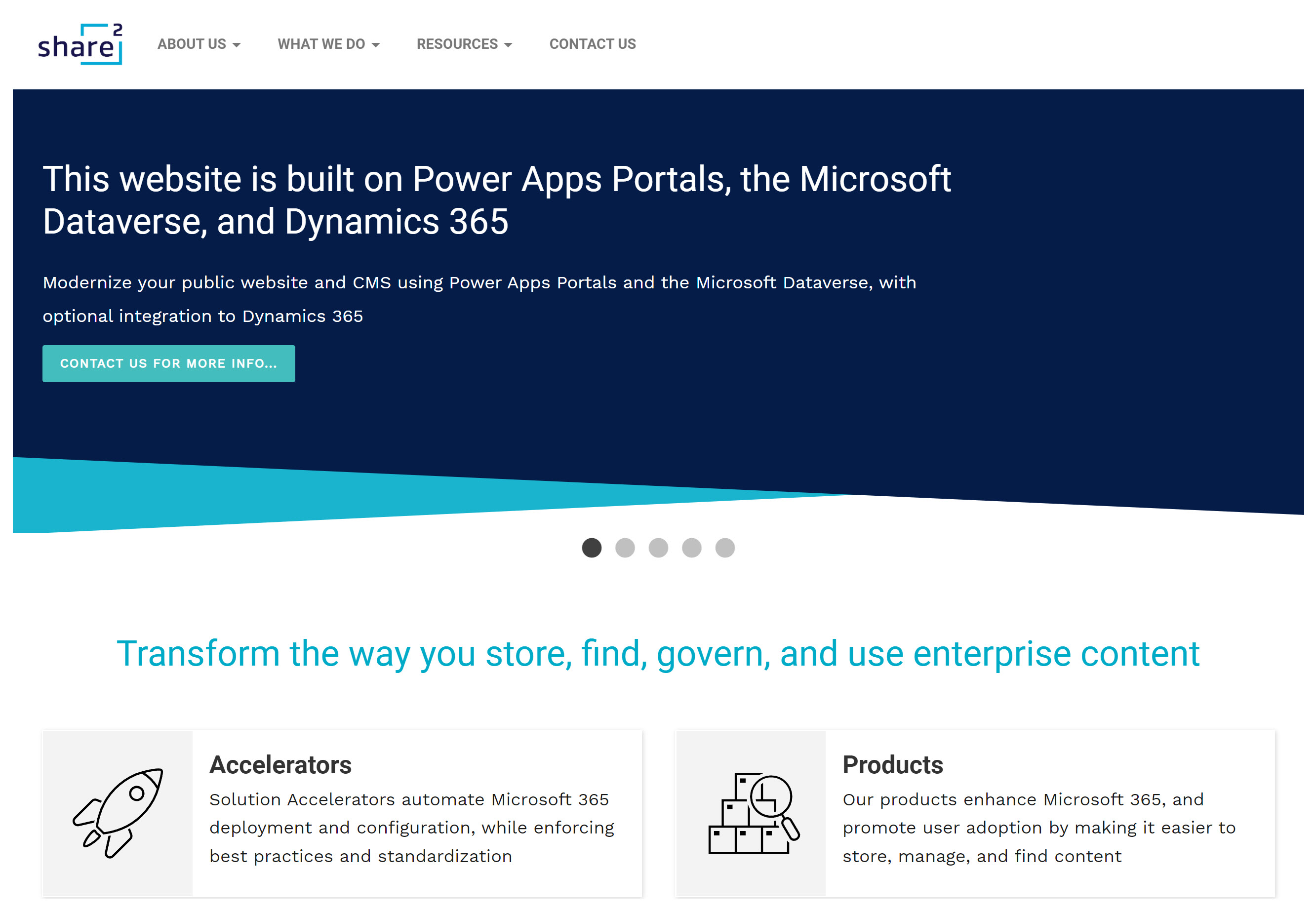 ShareSquared Power Apps Portal Website