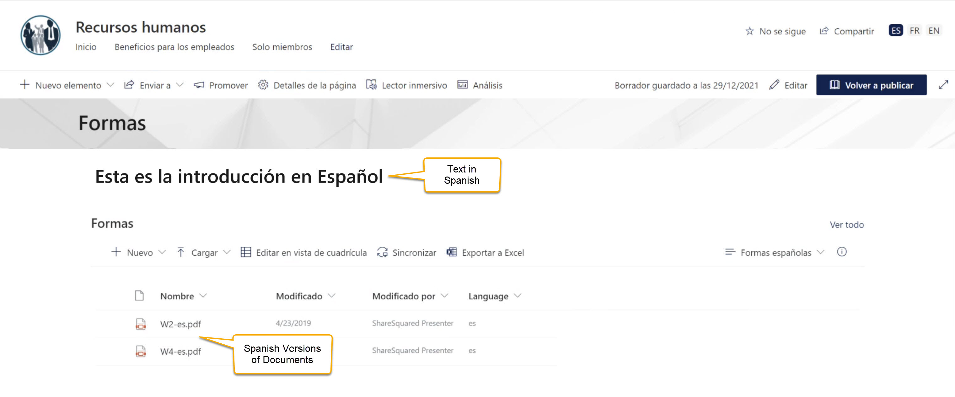 Language Specific Library View - Spanish.jpg